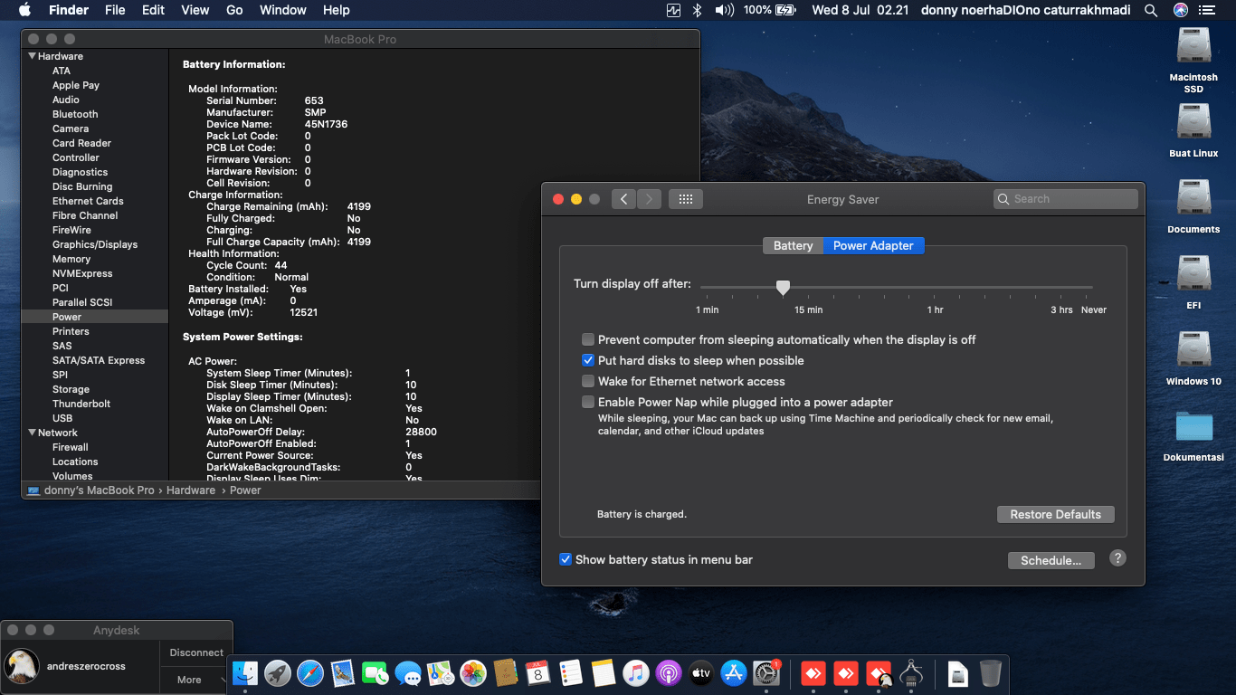 Lenovo Thinkpad X270 [KabyLake   Intel HD 620] 8